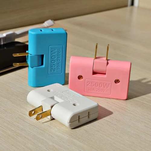 Adaptador Enchufe Triple Giratorio 180° Multienchufe