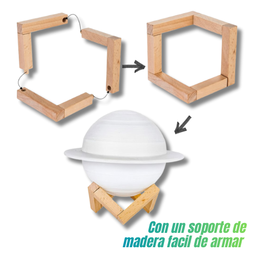 HUMIDIFICADOR LÁMPARA SATURNO