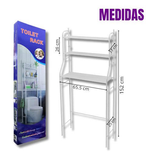 Estante organizador de baño