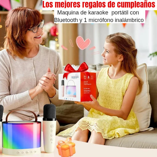Parlante karaoke portátil