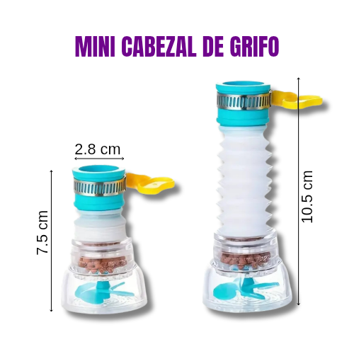 Mini cabezal de grifo expandible
