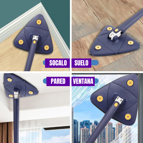 Trapeador triangular 360°