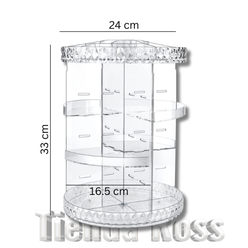 Organizador de maquillaje acrílico 360°