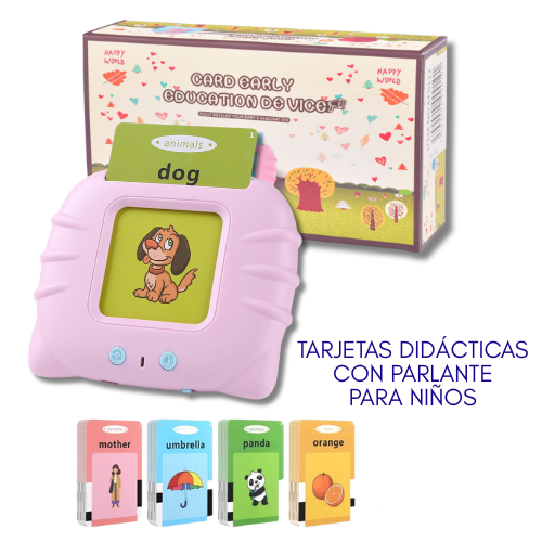 Tarjetas didácticas con parlante