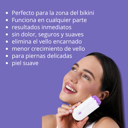 Mini depiladora eléctrica