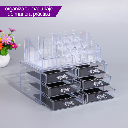 Roperito organizador de maquillaje acrílico