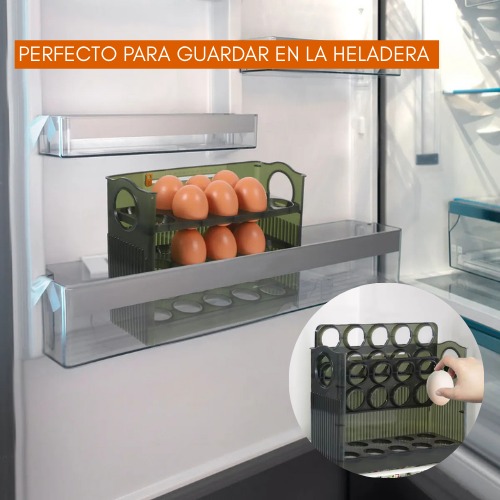 ORGANIZADOR DE HUEVOS DE 3 NIVELES