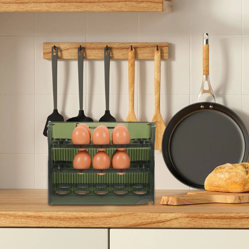 ORGANIZADOR DE HUEVOS DE 3 NIVELES