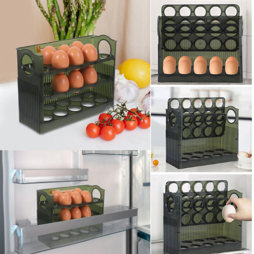 ORGANIZADOR DE HUEVOS DE 3 NIVELES