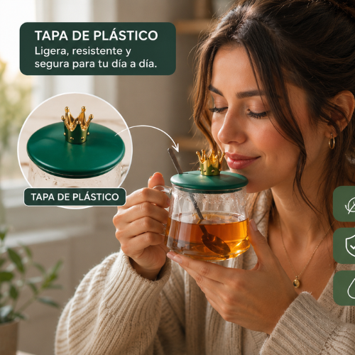 Azucarero de vidrio