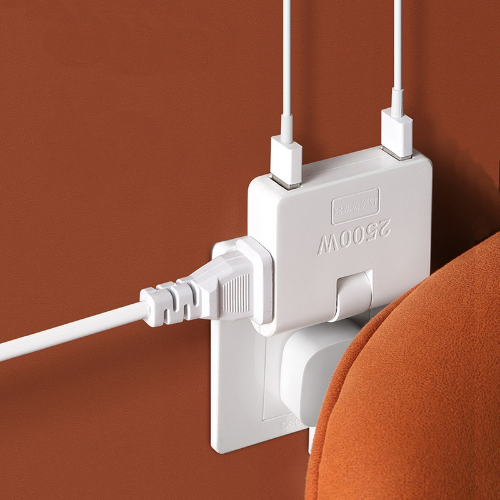 Adaptador Enchufe Triple Giratorio 180° Multienchufe