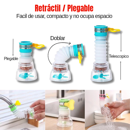 Mini cabezal de grifo expandible