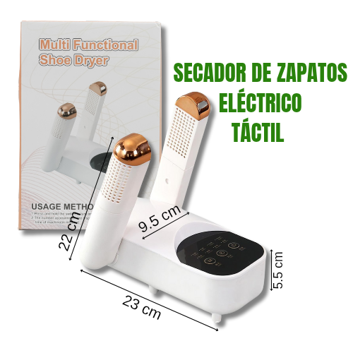 Secador de zapatos eléctrico táctil