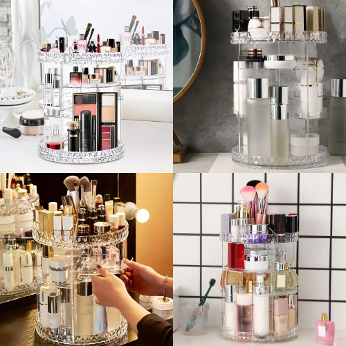 Organizador de maquillaje acrílico 360°
