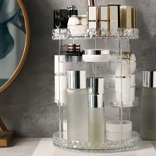 Organizador de maquillaje acrílico 360°