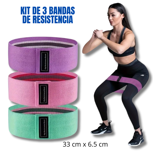 SET 3 BANDAS DE RESISTENCIA FitBands
