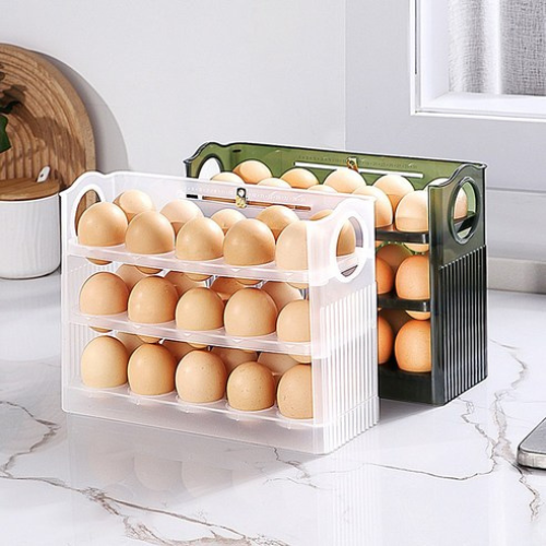 ORGANIZADOR DE HUEVOS DE 3 NIVELES