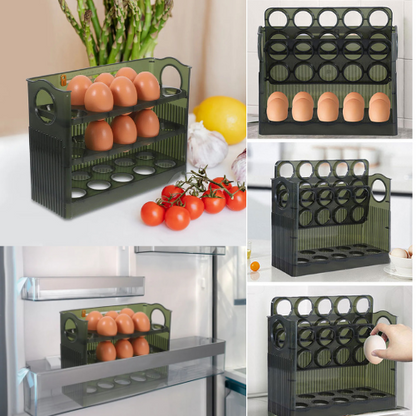 ORGANIZADOR DE HUEVOS DE 3 NIVELES