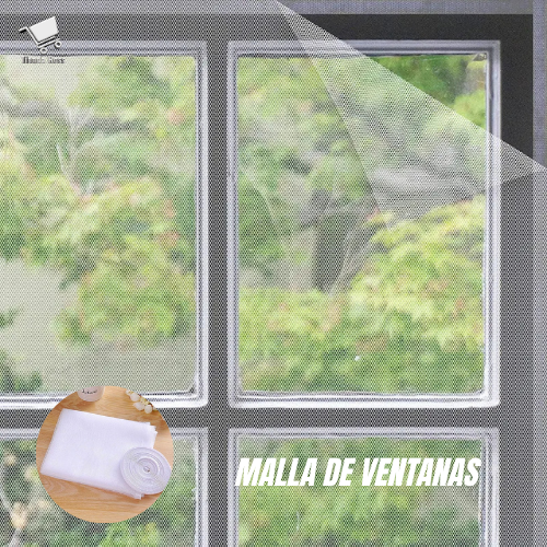 Malla de ventanas con velcro adhesivo