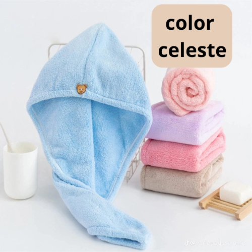 Toalla de cabello micro fibra