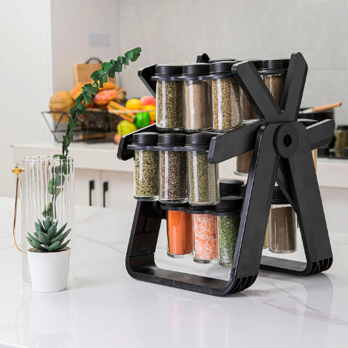 condimentero giratorio de  18 piezas