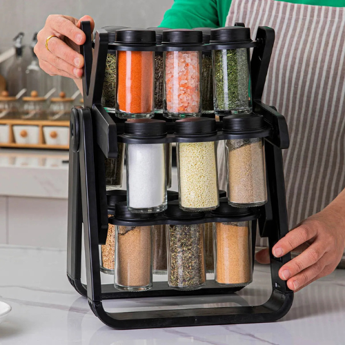 condimentero giratorio de  18 piezas