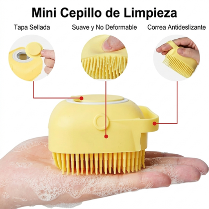 Cepillo de silicón con dispensador