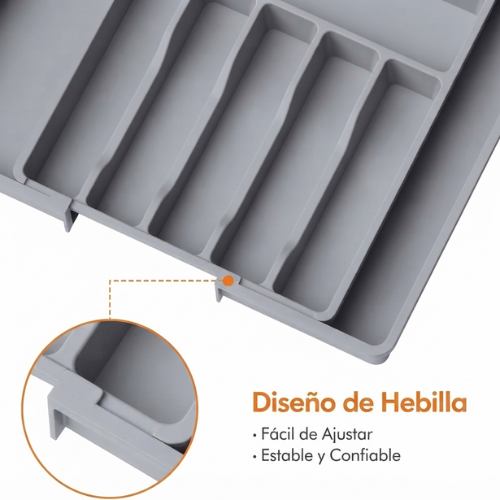 Organizador de cubiertos para cajón