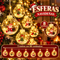 Esferas navideñas con luz led