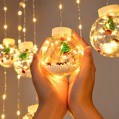 Esferas navideñas con luz led