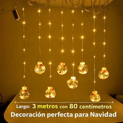 Esferas navideñas con luz led