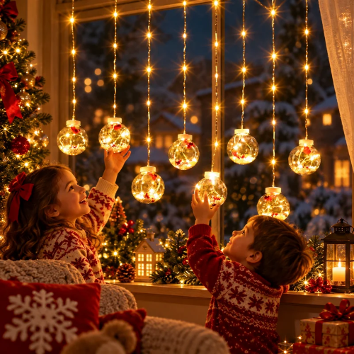 Esferas navideñas con luz led