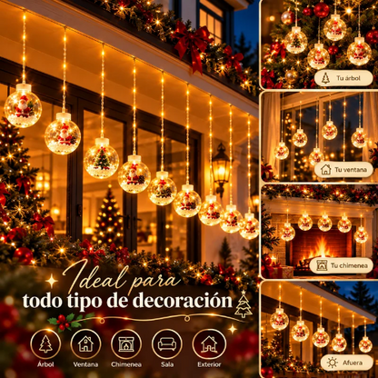 Esferas navideñas con luz led