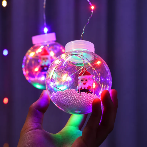Esferas navideñas con luz led