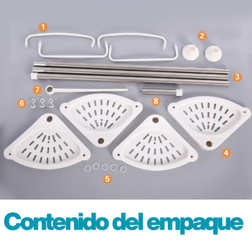 Esquinero de baño ajustable