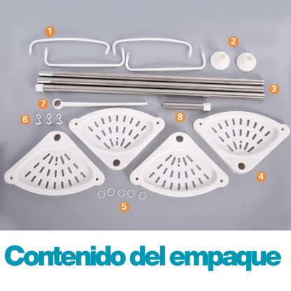 Esquinero de baño ajustable