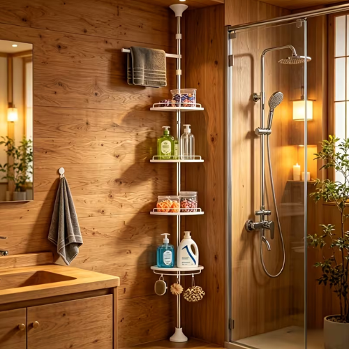 Esquinero de baño ajustable