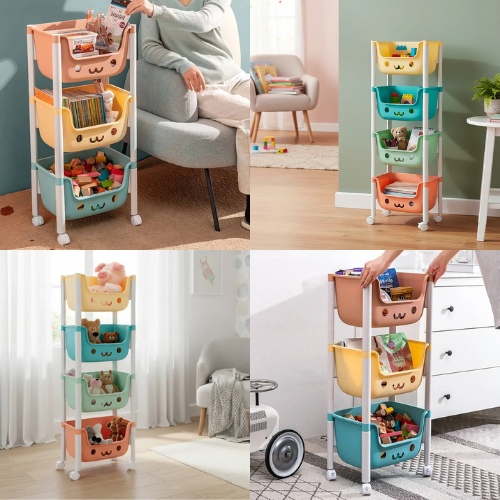 Organizador de juguetes kawai (4 niveles)