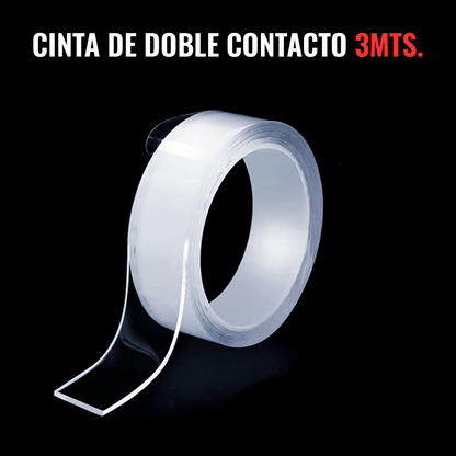 CINTA DE DOBLE CONTACTO TRANSPARENTE