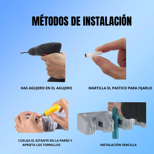 Soporte Organizador de Escobas