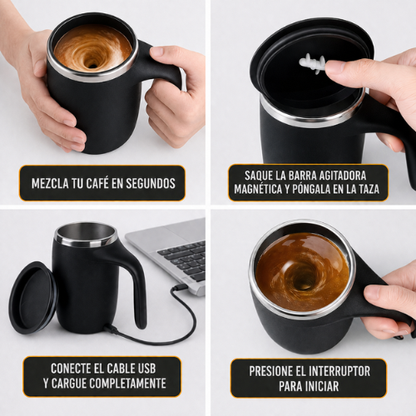 Taza batidora recargable