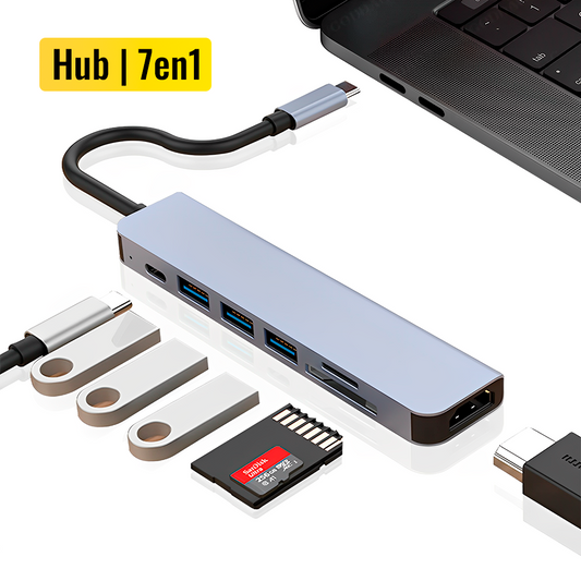 HUB USB Type-C 7en1